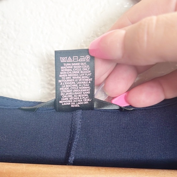 Victoria's Secret Y2K Navy Blue Mini Peplum Mesh Tank Dress - Picture 9 of 12